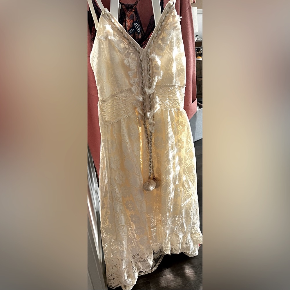 NWT Cider Brand Boho Lace Dress size xs